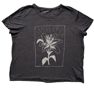 Lucky Brand Black Graphic Tee